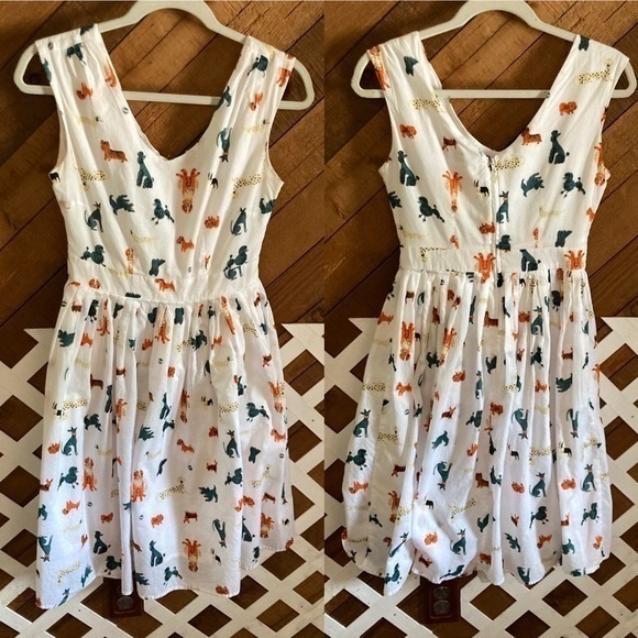 Dresses & Skirts - Revival dog breed retro style dress size 8